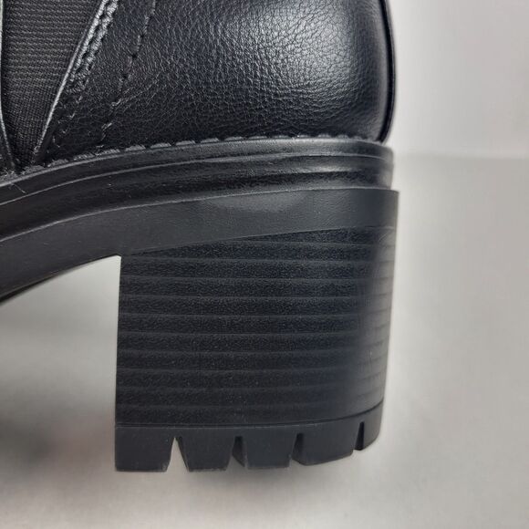 MIA Rusty Chelsea Pull On Lug Sole Booties Black Elastic Closure Size 11 - Picture 5 of 14